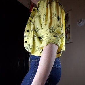 Vintage Crop Top Lightweight Jacket